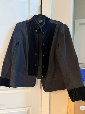 Women’s Lauren Ralph Lauren Black Jacket with Velvet Trim